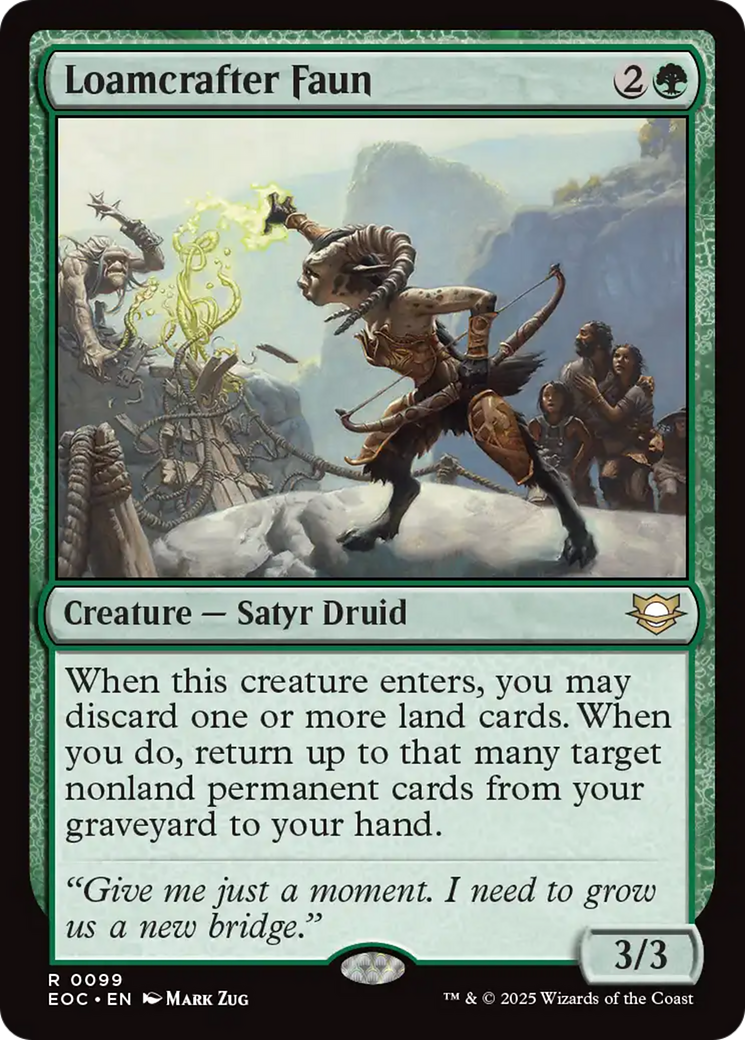 Loamcrafter Faun [Edge of Eternities Commander] | Good Games Morley