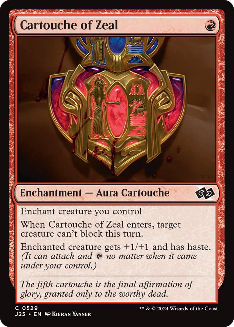 Cartouche of Zeal [Foundations Jumpstart] | Good Games Morley