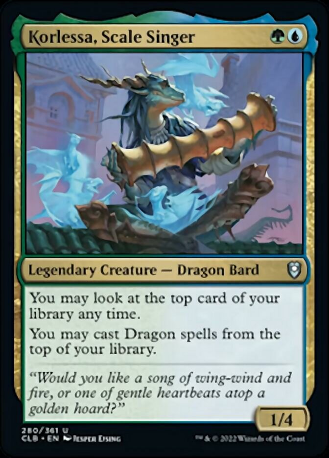 Korlessa, Scale Singer [Commander Legends: Battle for Baldur's Gate] | Good Games Morley