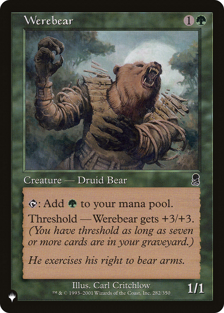 Werebear [The List] | Good Games Morley