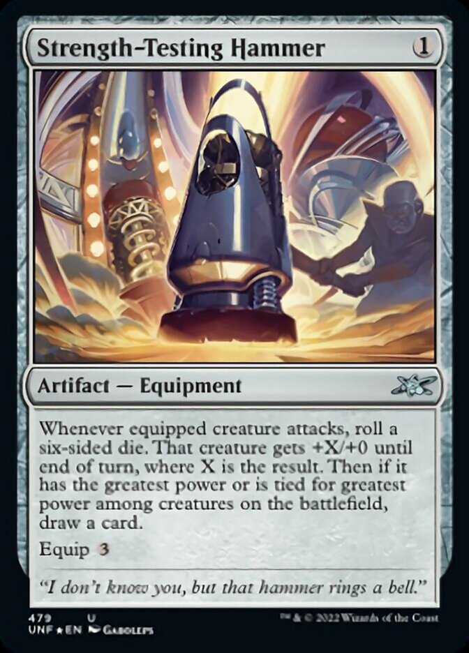 Strength-Testing Hammer (Galaxy Foil) [Unfinity] | Good Games Morley