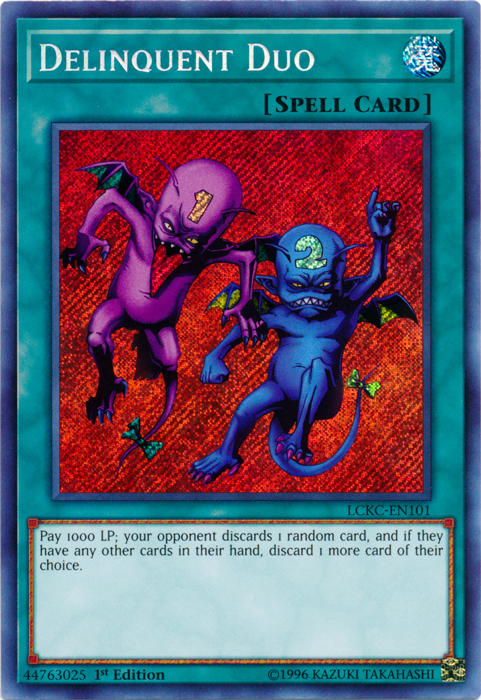 Delinquent Duo [LCKC-EN101] Secret Rare | Good Games Morley