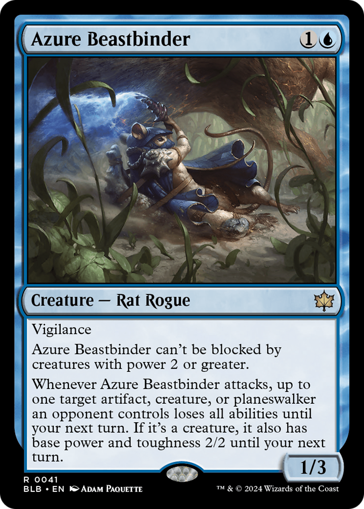 Azure Beastbinder [Bloomburrow] | Good Games Morley