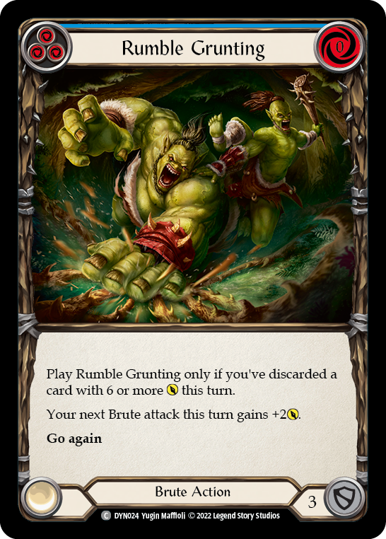 Rumble Grunting (Blue) [DYN024] (Dynasty) | Good Games Morley