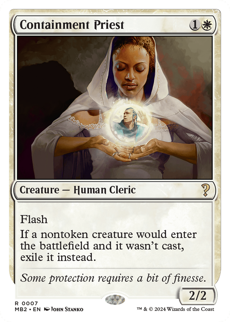 Containment Priest (White Border) [Mystery Booster 2] | Good Games Morley