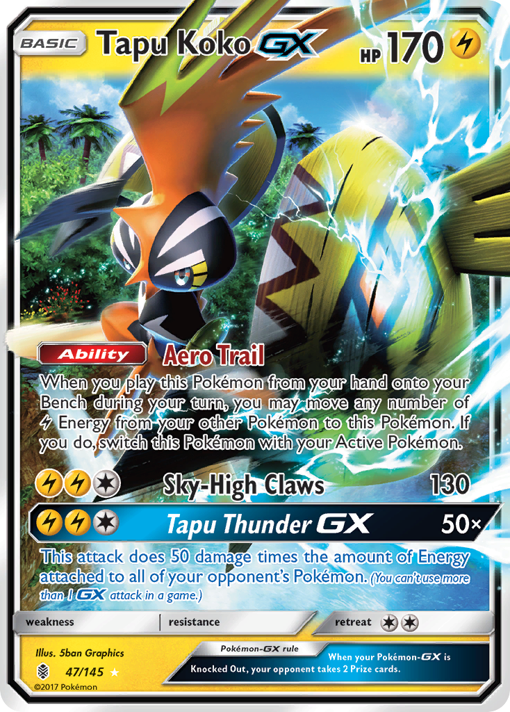 Tapu Koko GX (47/145) [Sun & Moon: Guardians Rising] | Good Games Morley