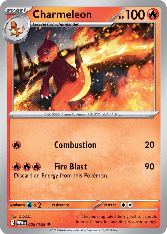 Charmeleon 005/165 (SV: Scarlet & Violet 151)  | Good Games Morley