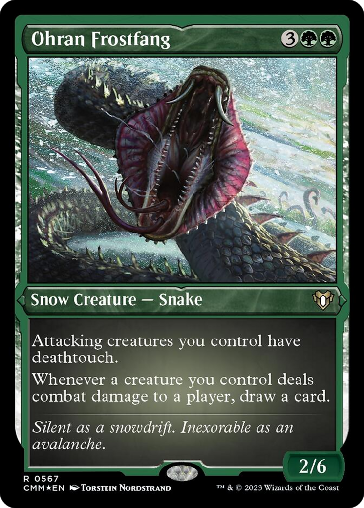 Ohran Frostfang (Foil Etched) [Commander Masters] | Good Games Morley