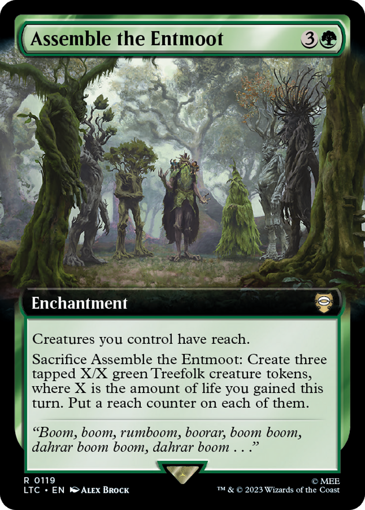 Assemble the Entmoot (Extended Art) [The Lord of the Rings: Tales of Middle-Earth Commander] | Good Games Morley