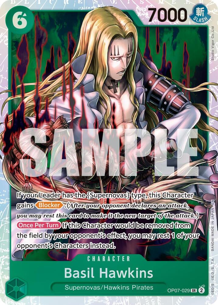 Basil Hawkins (Reprint) OP07-029 (Premium Booster -The Best- Vol. 2)  - Foil | Good Games Morley
