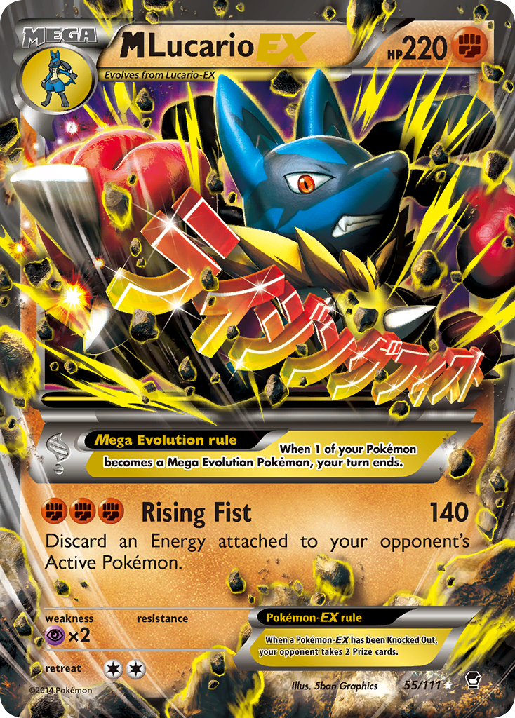 M Lucario EX (55/111) [XY: Furious Fists] | Good Games Morley