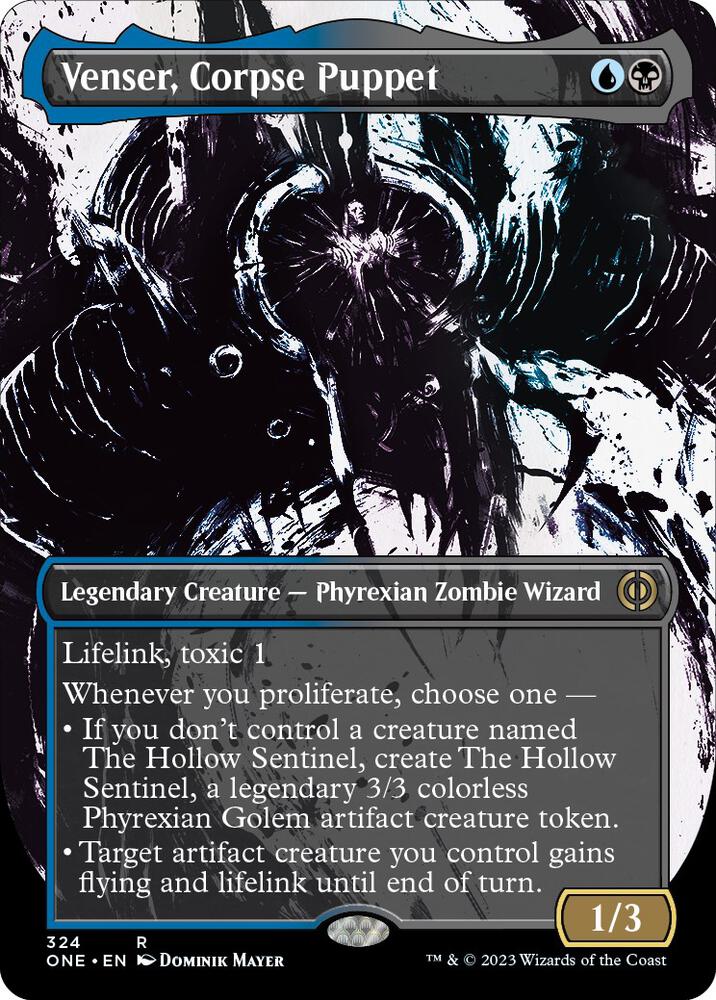 Venser, Corpse Puppet 324/271 (Phyrexia: All Will Be One)  - Borderless | Good Games Morley
