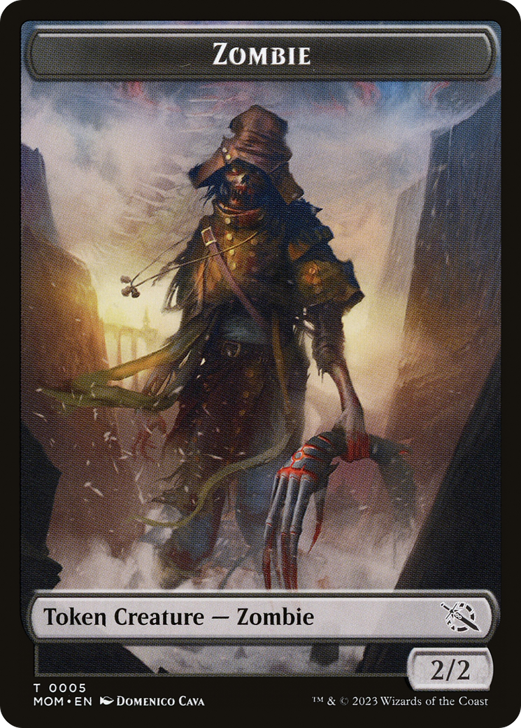 Elemental (02) // Zombie Double-Sided Token [March of the Machine Tokens] | Good Games Morley