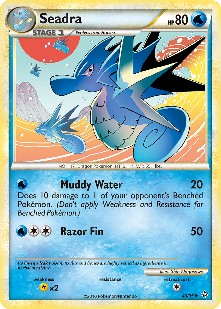 Seadra (40/95) [HeartGold & SoulSilver: Unleashed] | Good Games Morley