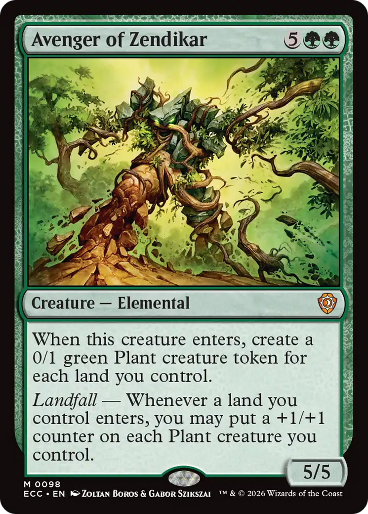 Avenger of Zendikar [Lorwyn Eclipsed Commander] | Good Games Morley