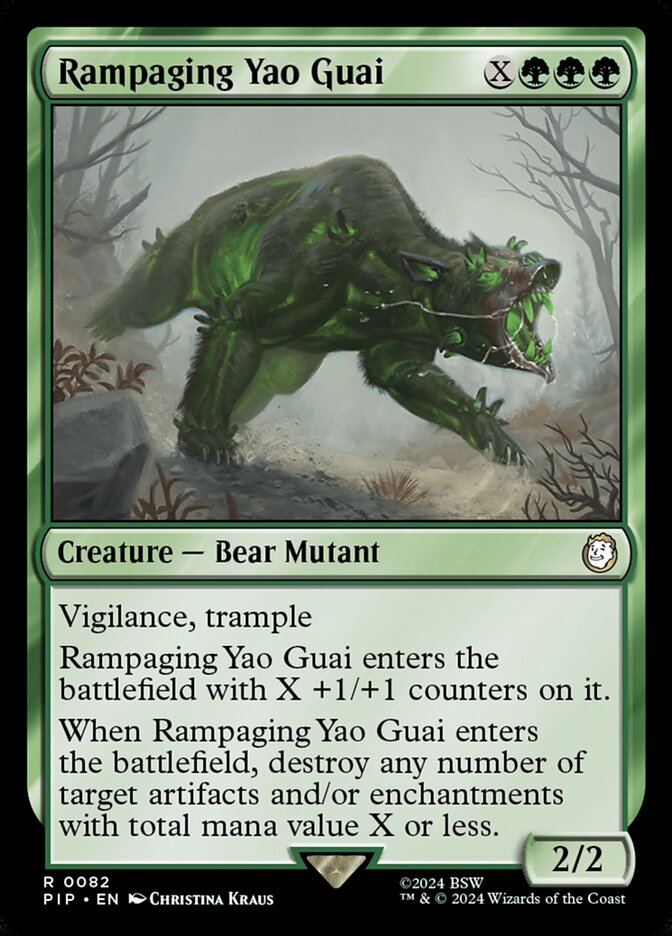 Rampaging Yao Guai 82/326 (Universes Beyond: Fallout)  | Good Games Morley