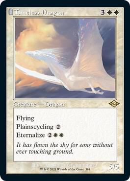Timeless Dragon Retro Frame Foil Etched 388 (Modern Horizons 2)  - Foil | Good Games Morley