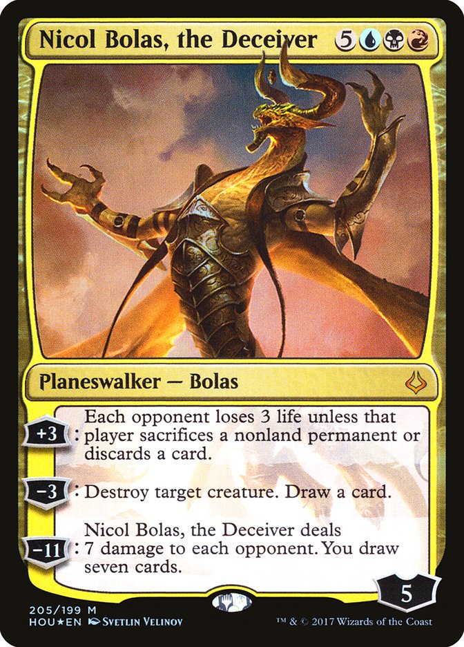 Nicol Bolas, the Deceiver 205/199 (Hour of Devastation)  - Foil | Good Games Morley