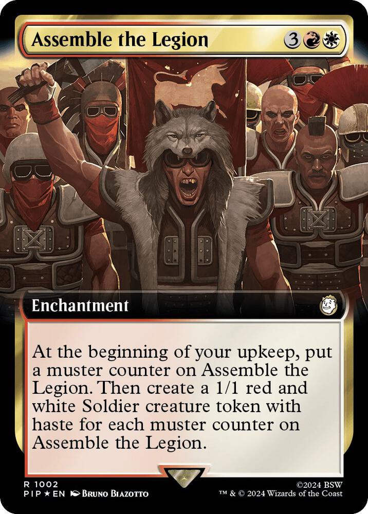 Assemble the Legion 1002/326 (Universes Beyond: Fallout)  - Extended Art Surge Foil | Good Games Morley