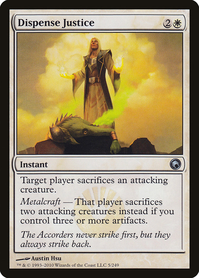 Dispense Justice 5/249 (Scars of Mirrodin)  | Good Games Morley
