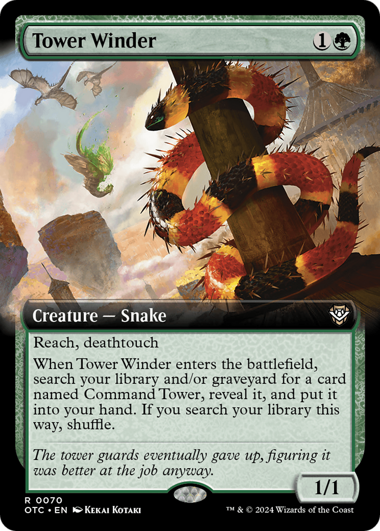 Tower Winder (Extended Art) [Outlaws of Thunder Junction Commander] | Good Games Morley