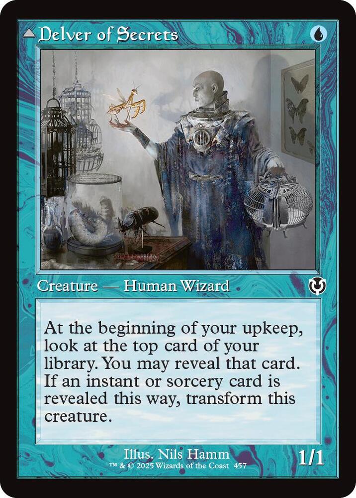 Delver of Secrets // Insectile Aberration 457/287 (Innistrad Remastered)  - Retro Foil | Good Games Morley