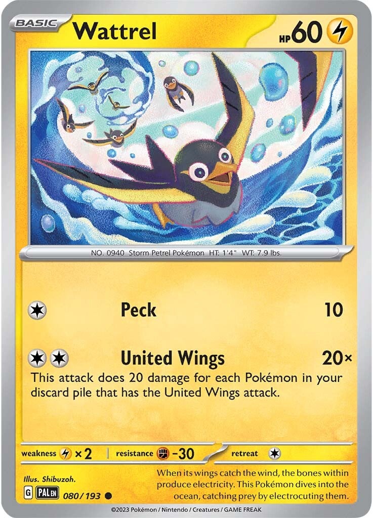 Wattrel (080/193) [Scarlet & Violet: Paldea Evolved] | Good Games Morley
