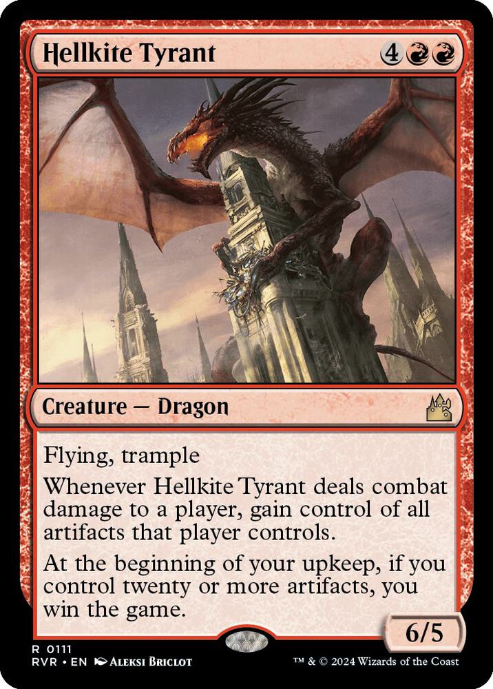 Hellkite Tyrant 111/291 (Ravnica Remastered)  - Foil | Good Games Morley