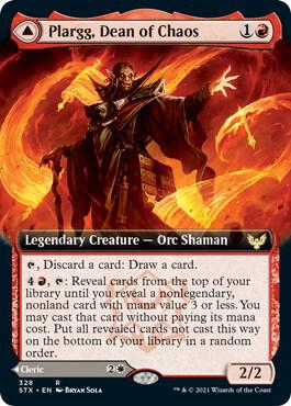 Plargg Dean of Chaos Extended Art 328/275 (Strixhaven: School of Mages)  - Foil | Good Games Morley