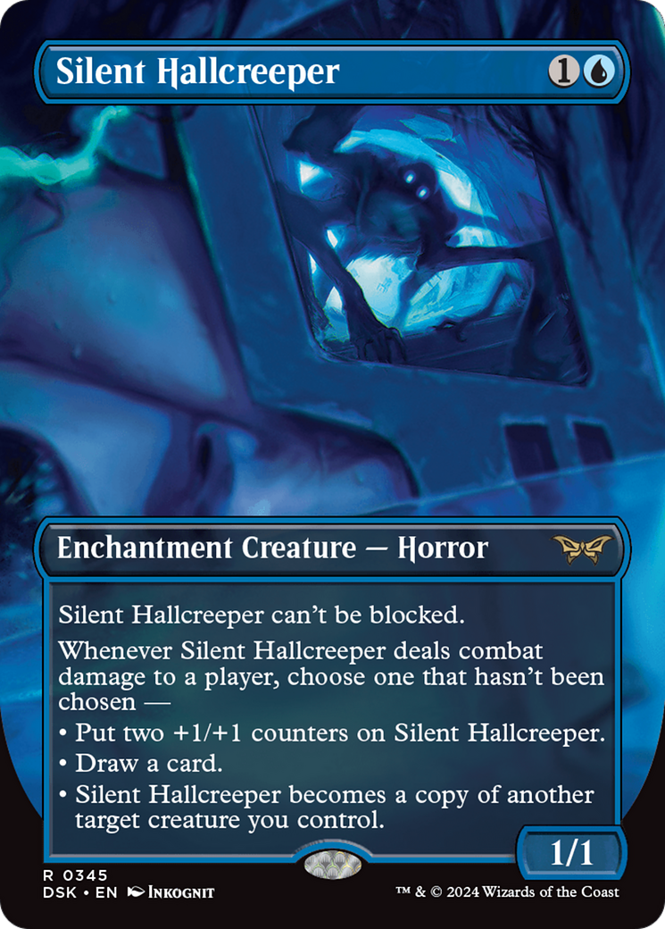 Silent Hallcreeper (Borderless) [Duskmourn: House of Horror] | Good Games Morley