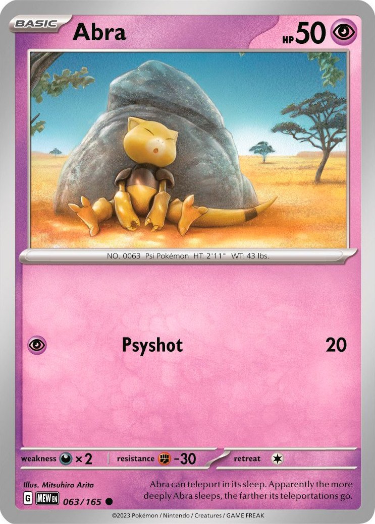 Abra (063/165) [Scarlet & Violet 151] | Good Games Morley