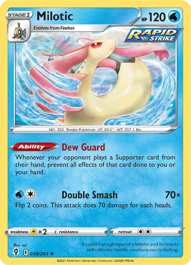 Milotic (038/203) [Sword & Shield: Evolving Skies] | Good Games Morley