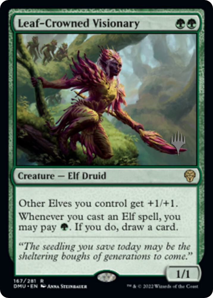 Leaf Crowned Visionary 167 (Promo Pack: Dominaria United)  | Good Games Morley