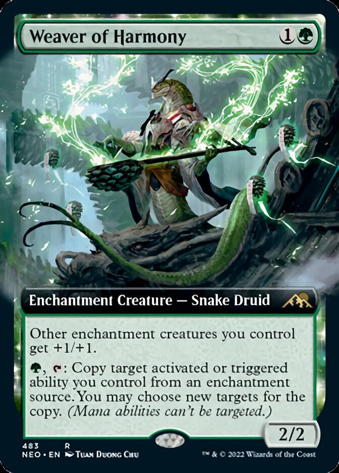 Weaver of Harmony (Extended Art) [Kamigawa: Neon Dynasty] | Good Games Morley
