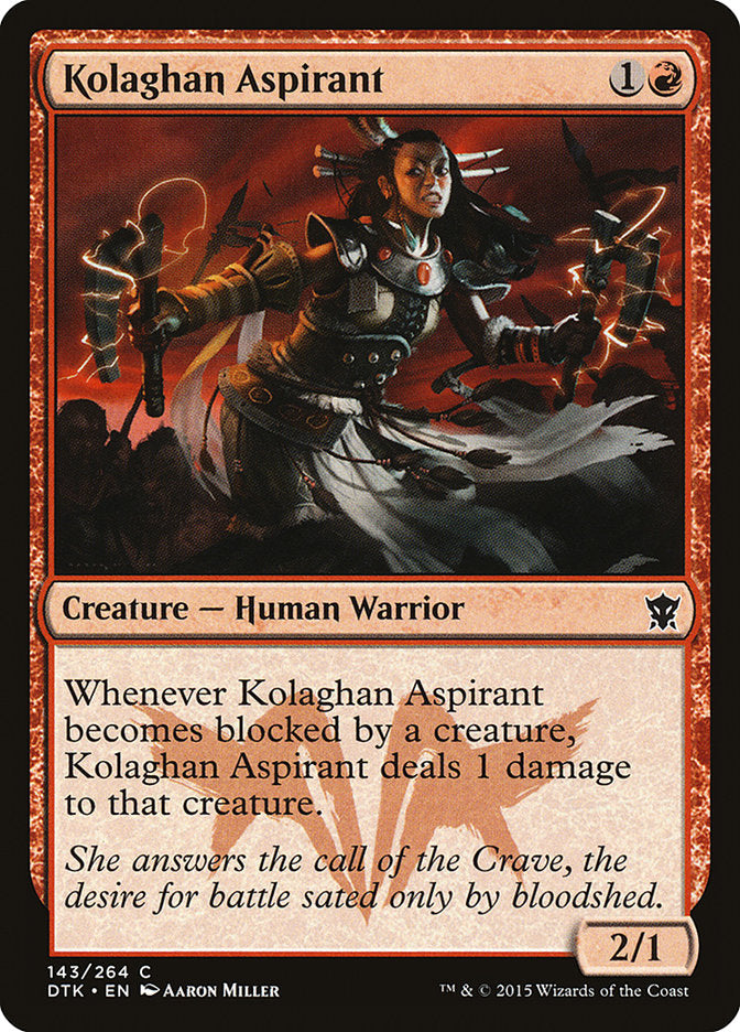 Kolaghan Aspirant 143/264 (Dragons of Tarkir)  - Foil | Good Games Morley