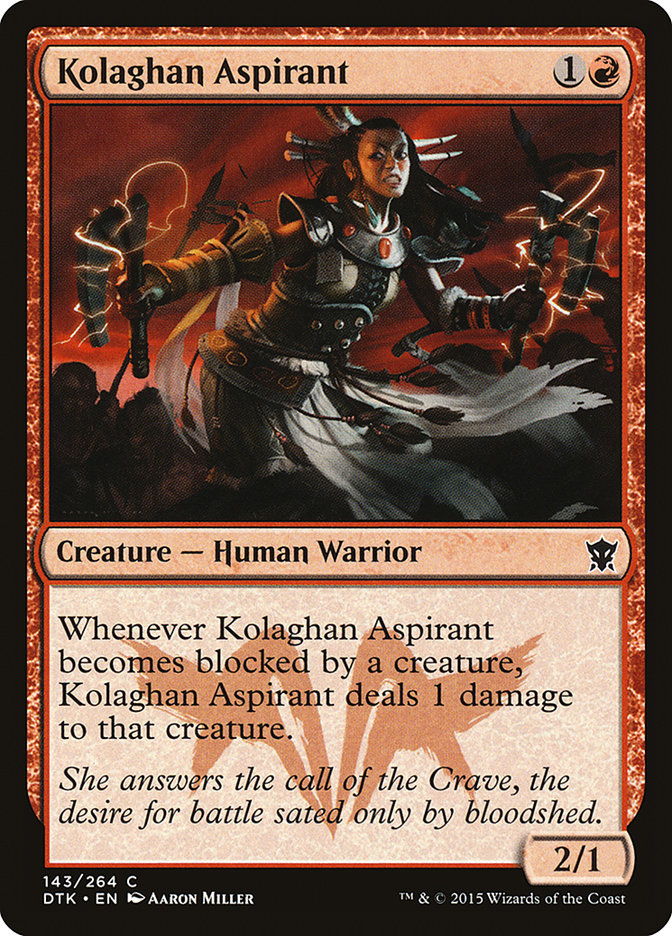 Kolaghan Aspirant 143 (Dragons of Tarkir)  - Foil | Good Games Morley