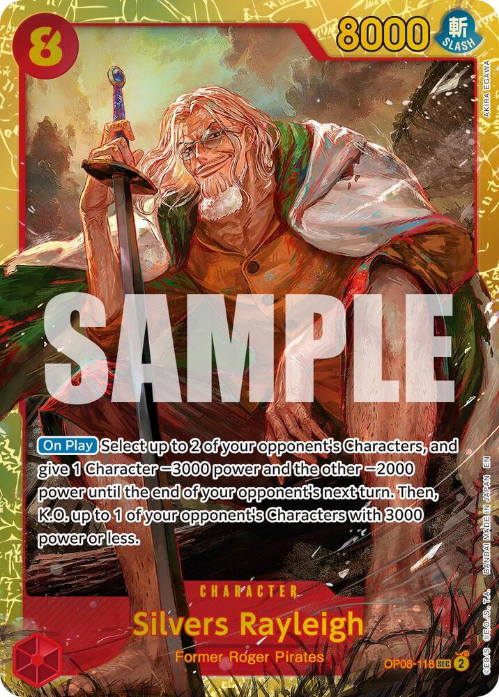 Silvers Rayleigh (Reprint) OP08-118 (Premium Booster -The Best- Vol. 2)  - Foil | Good Games Morley