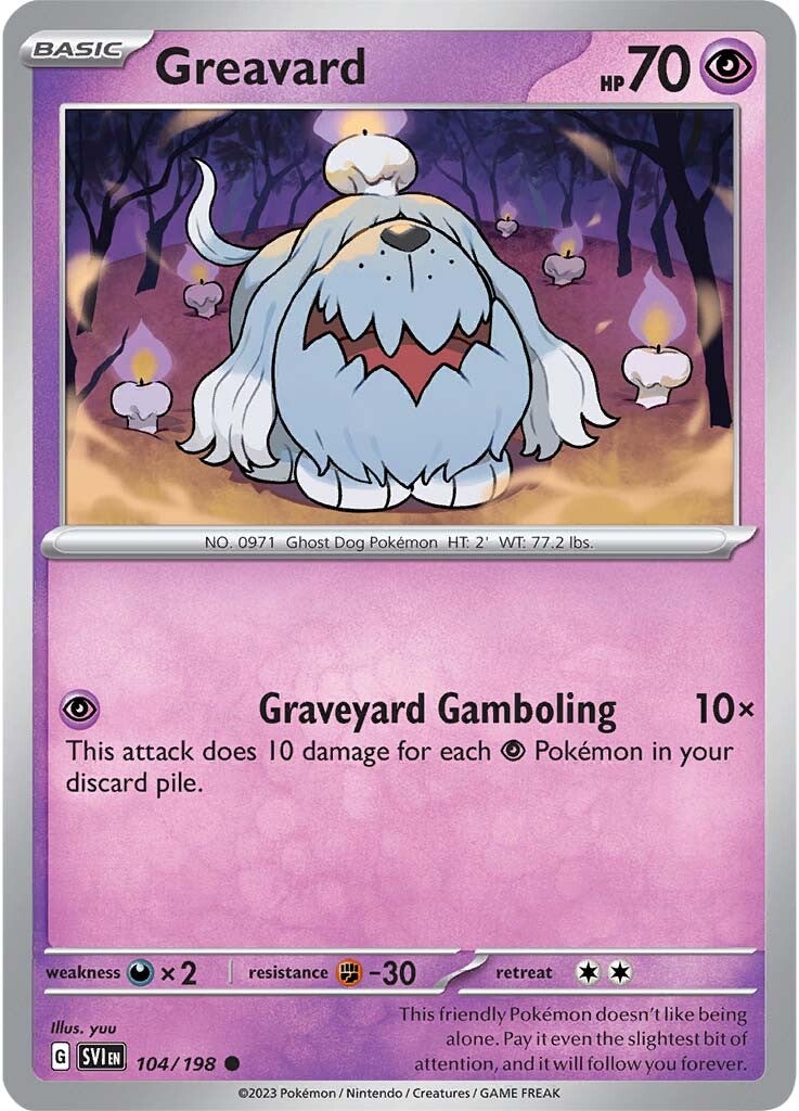 Greavard (104/198) [Scarlet & Violet: Base Set] | Good Games Morley