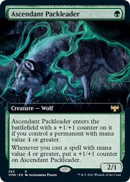 Ascendant Packleader Extended Art 383/277 (Innistrad: Crimson Vow)  | Good Games Morley
