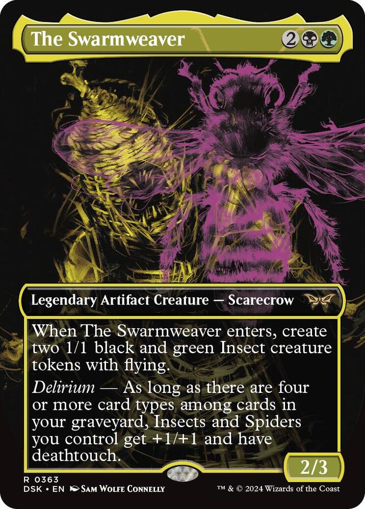 The Swarmweaver 363/286 (Duskmourn: House of Horror)  - Borderless | Good Games Morley