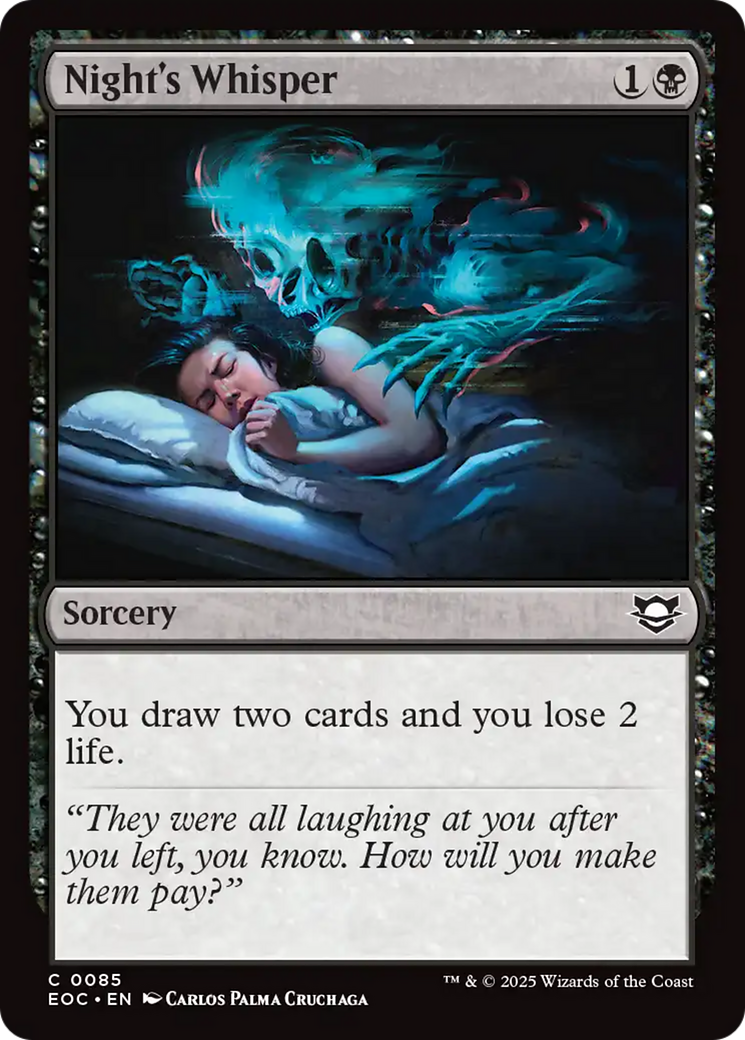 Night's Whisper [Edge of Eternities Commander] | Good Games Morley