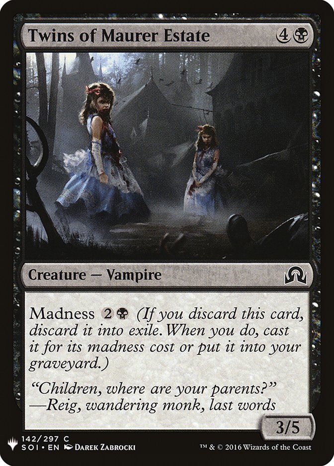 Twins of Maurer Estate [Mystery Booster] | Good Games Morley