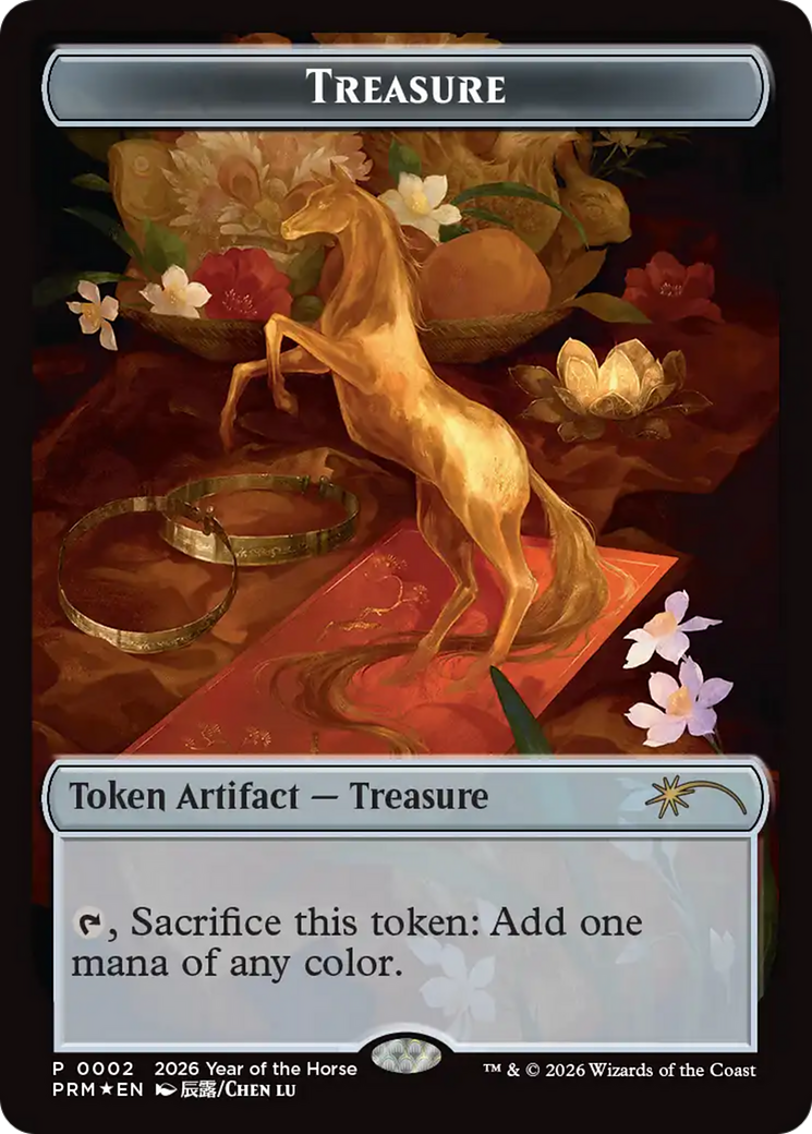 Treasure Token (Year of the Horse 2026) [Standard Showdown Promos Tokens] | Good Games Morley
