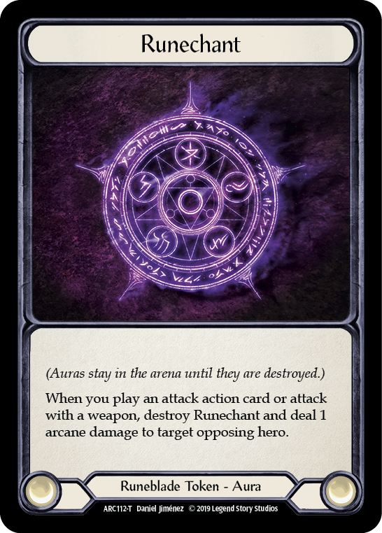 Runechant // Nebula Blade [ARC112-T // ARC077-T] (Arcane Rising)  1st Edition Normal | Good Games Morley