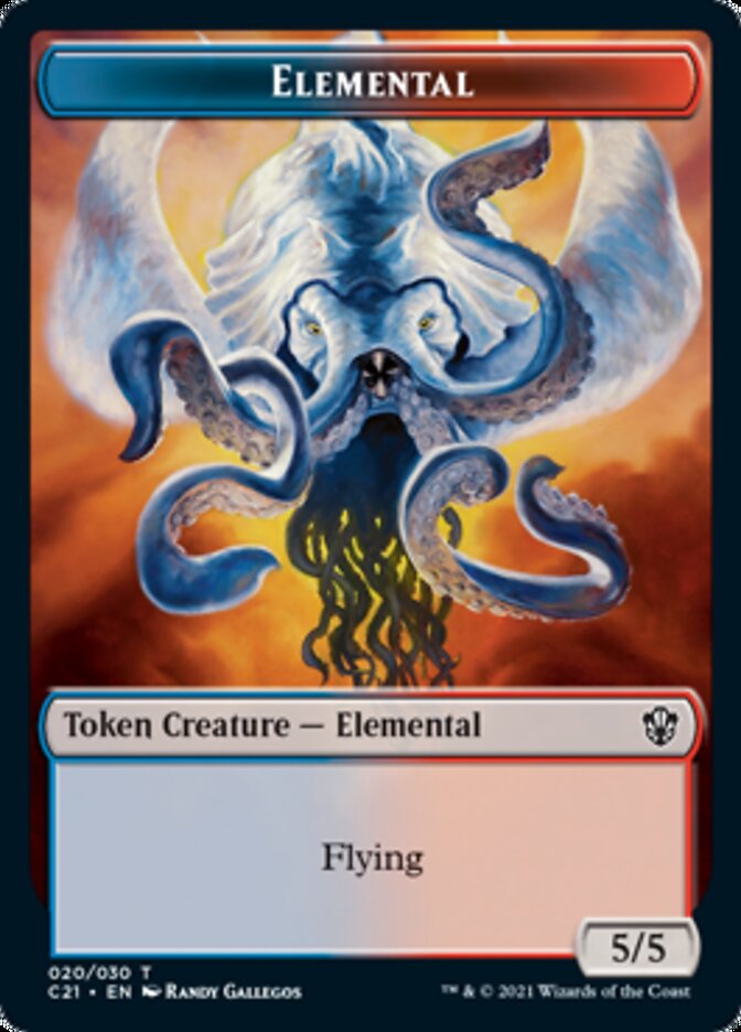 Elemental (020) // Copy Double-Sided Token [Commander 2021 Tokens] | Good Games Morley