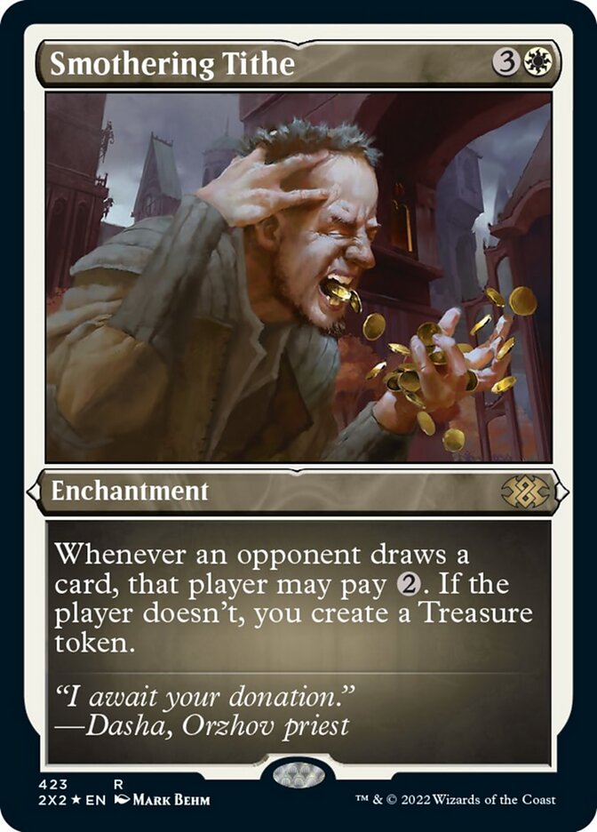Smothering Tithe (Foil Etched) [Double Masters 2022] | Good Games Morley
