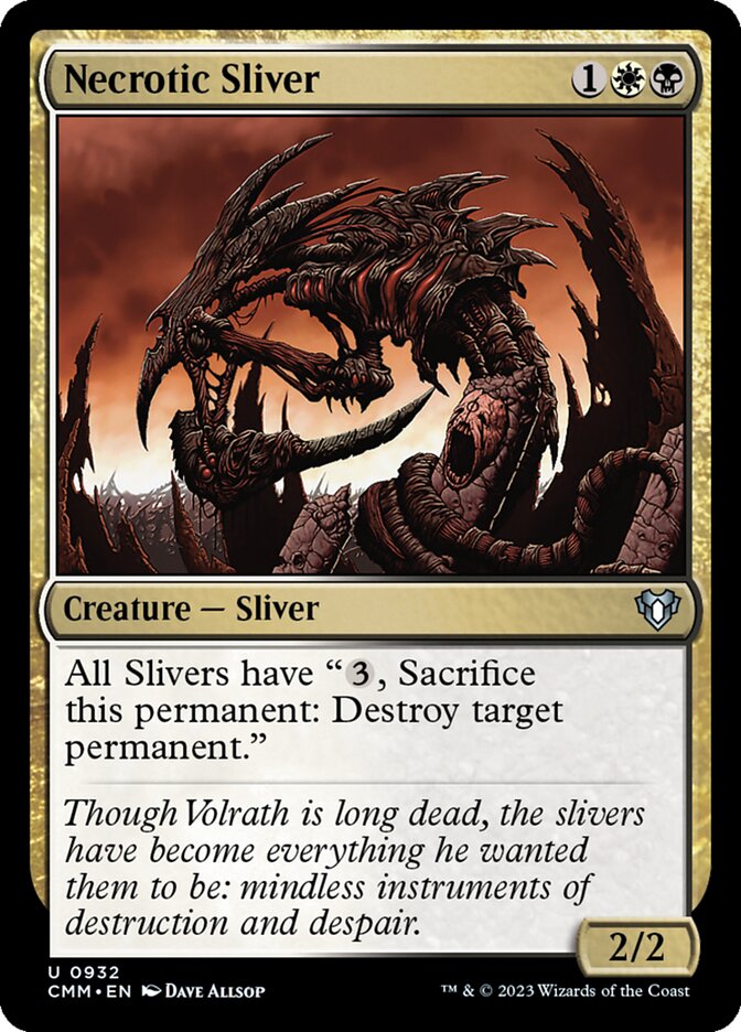 Necrotic Sliver 932/451 (Commander Masters)  | Good Games Morley