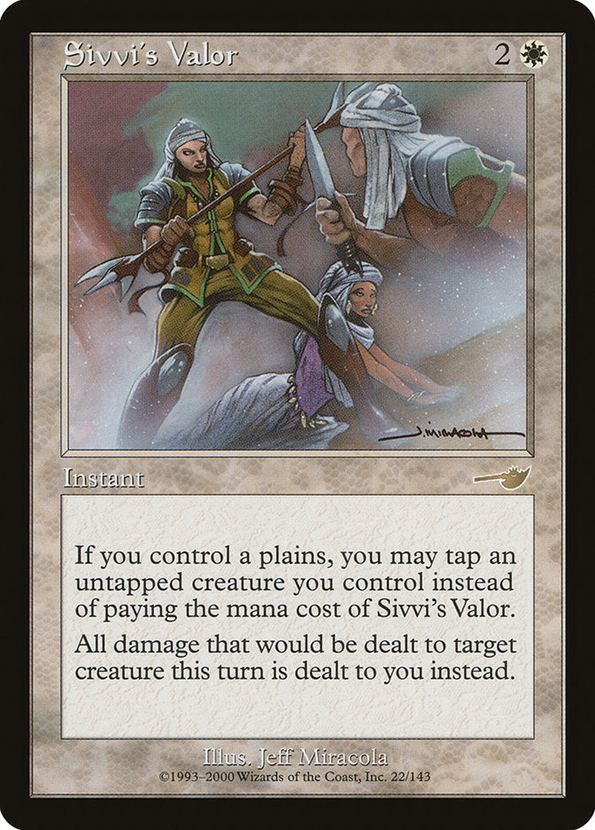 Sivvi's Valor 22/143 (Nemesis)  - Foil | Good Games Morley