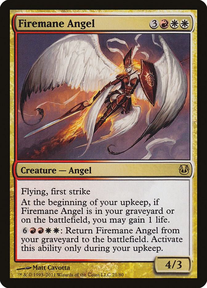 Firemane Angel 21/80 (Duel Decks: Ajani vs. Nicol Bolas)  | Good Games Morley