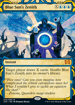 Blue Sun's Zenith (Foil Etched) [Strixhaven: School of Mages Mystical Archive] | Good Games Morley